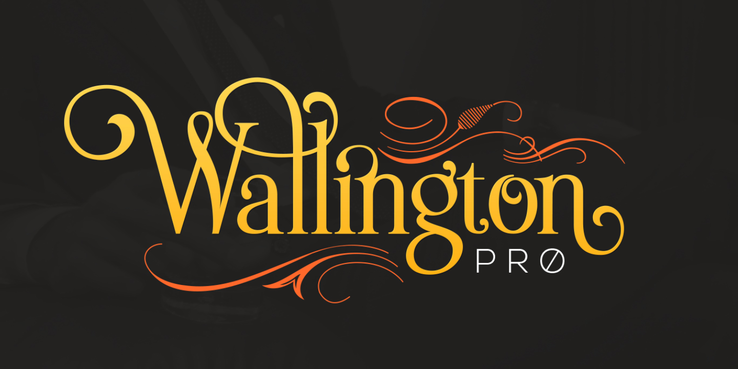 Пример шрифта Wallington Pro